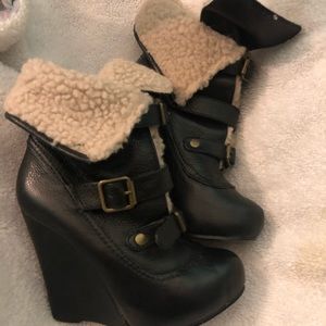 Betsey Johnson Riderr Boots Size 6